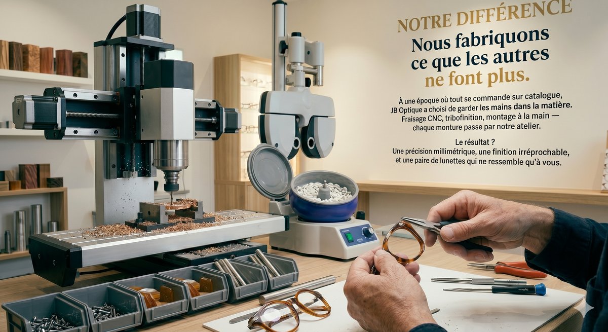 Atelier de fabrication JB Optique Quimperlé